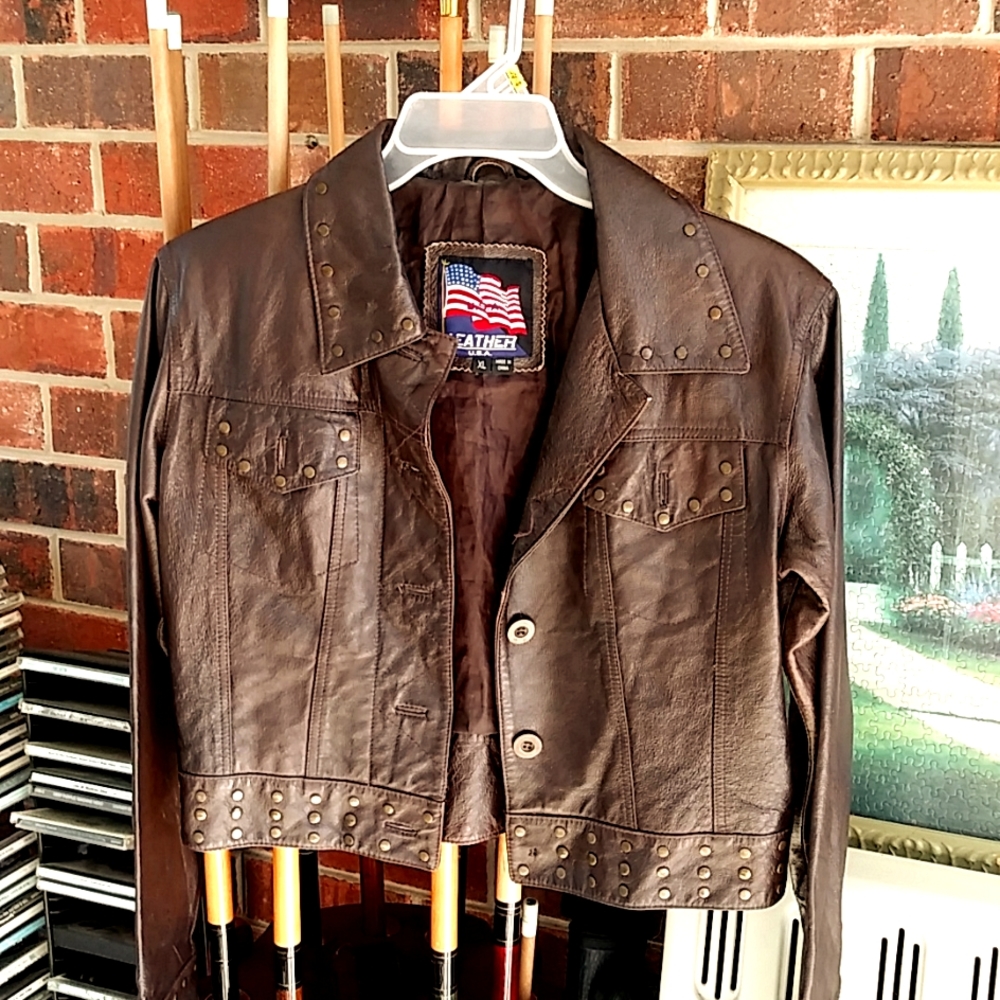 Women's leather jacket